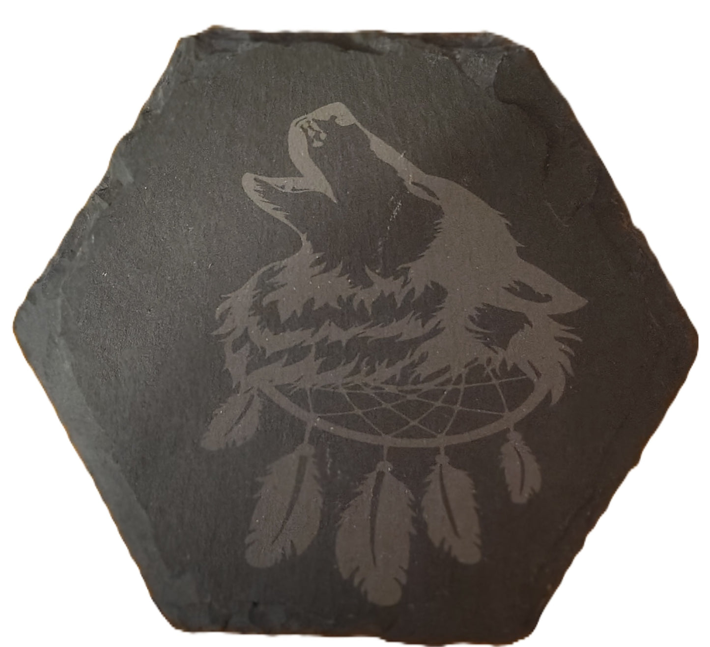 Hexagon Slate Coasters (Multiple Photos)
