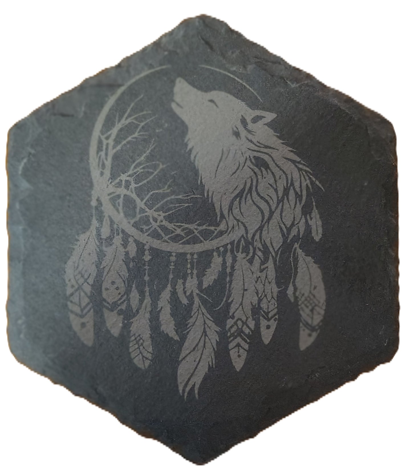 Hexagon Slate Coasters (Multiple Photos)