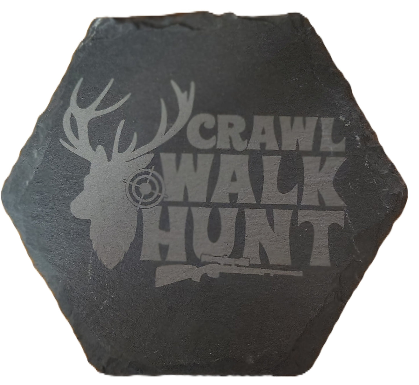 Hexagon Slate Coasters (Multiple Photos)