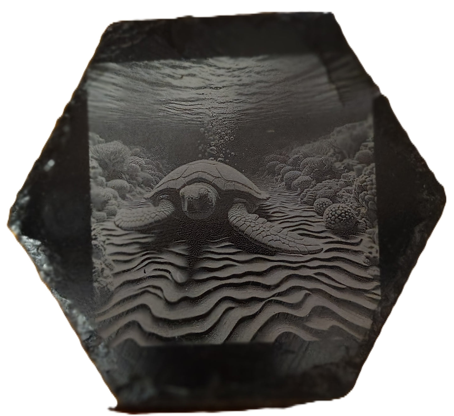 Hexagon Slate Coasters (Multiple Photos)
