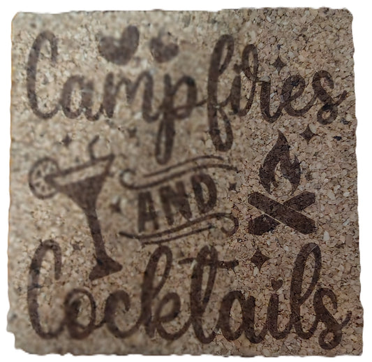 Square Cork Coasters (Multiple Photos)